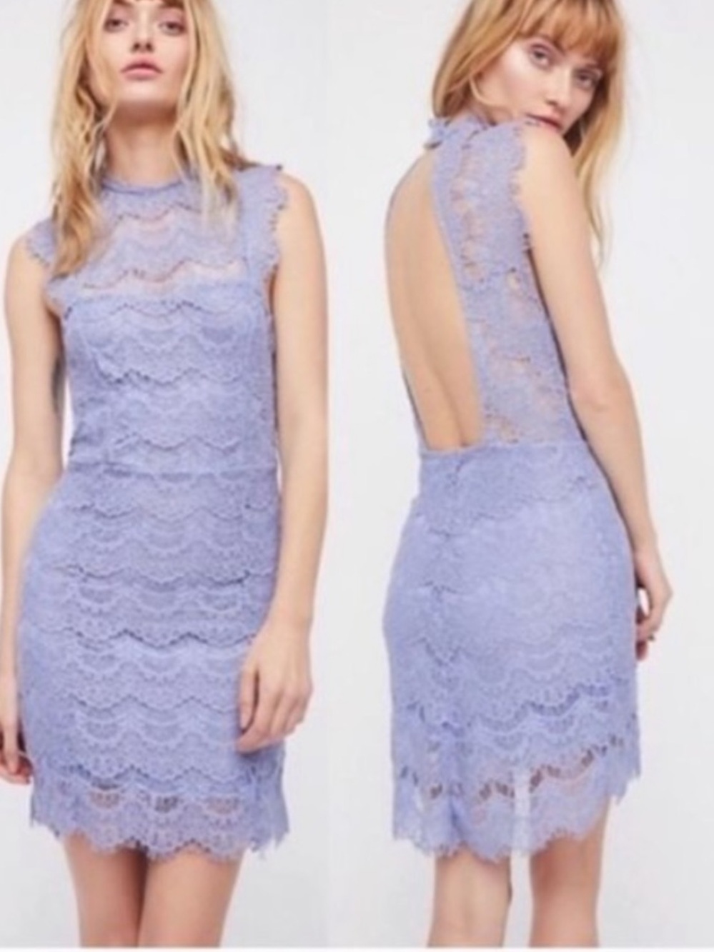 Free People Intimately Daydream Lace Mini Dress